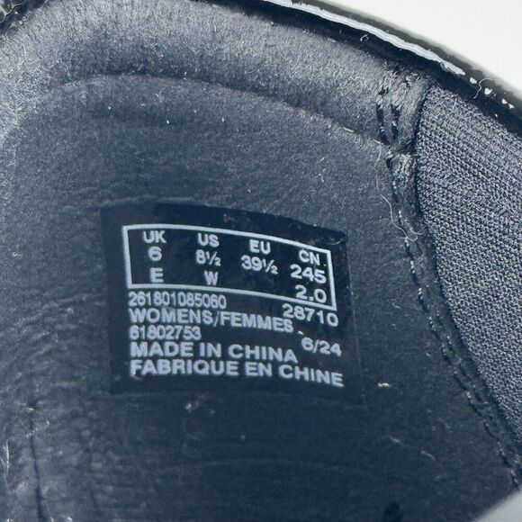 Clarks Womens Zylah May Platform Loafers 8.5 Black Goth Punk Cosplay Preppy - Picture 12 of 15